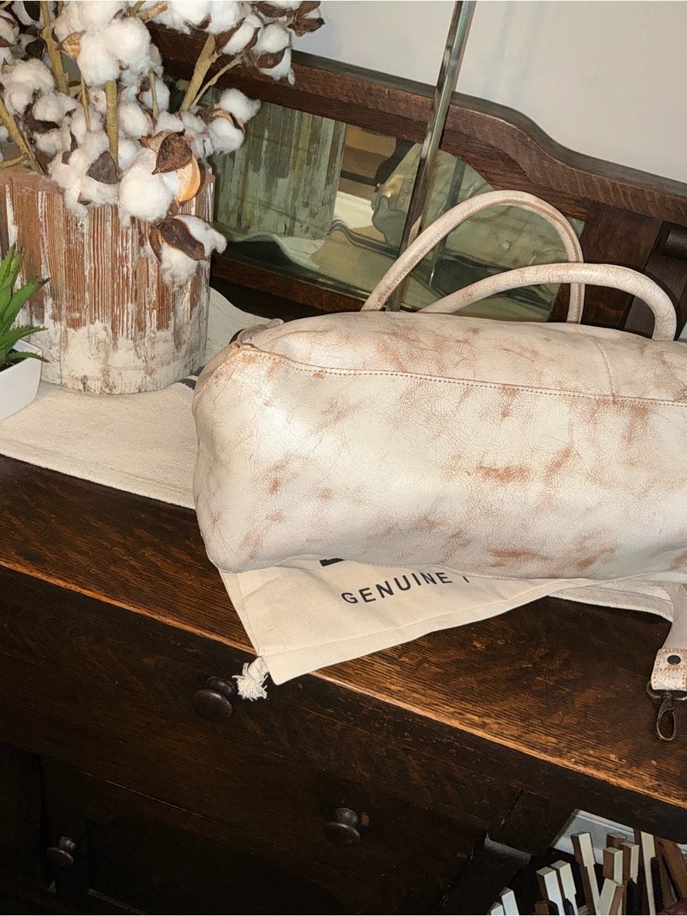 NWT Bed Stu Leather Rockaway Shoulder Crossbody Bag Tote Nectar Lux MSPR $345 - Picture 9 of 16